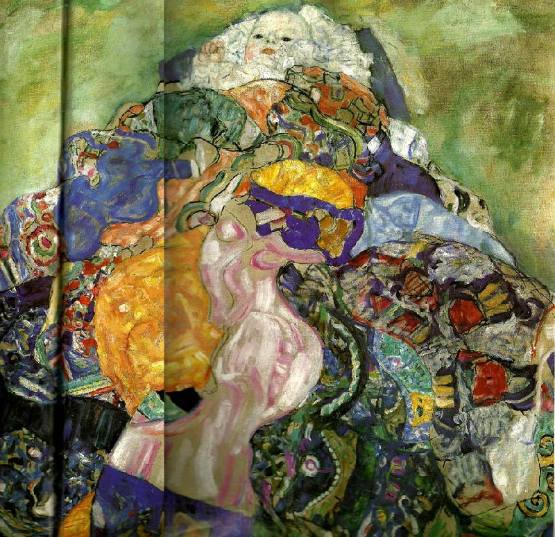 Gustav Klimt spadarn Norge oil painting art